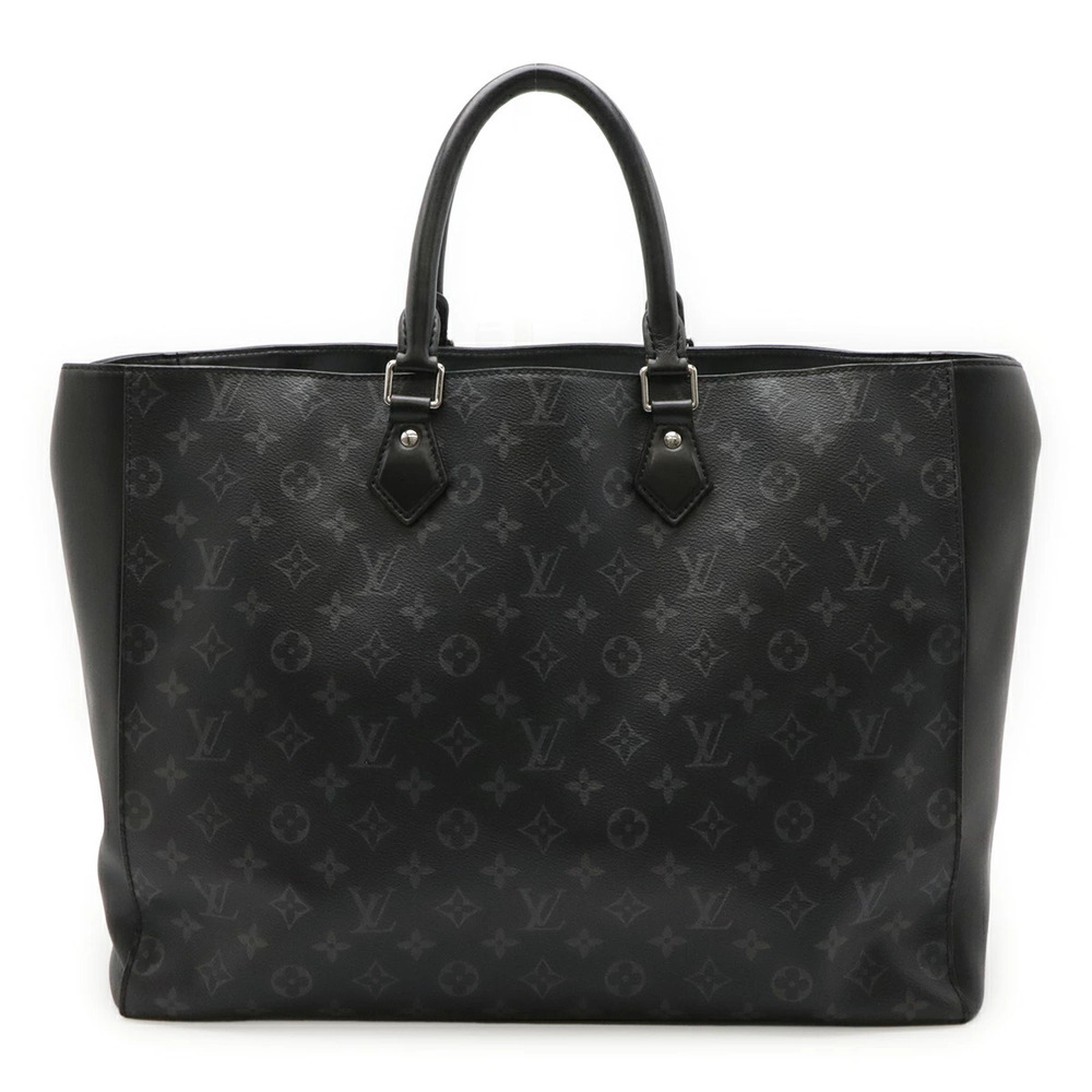 LOUIS VUITTON Monogram Eclipse Black Grand Sac Tote Bag Business Pouch